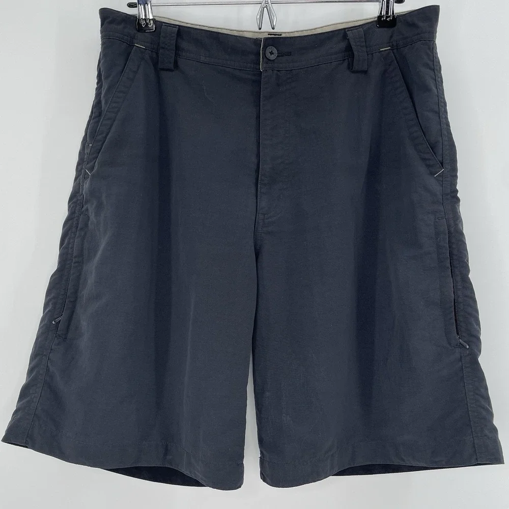 REI Co-op Men's 34 Black Hiking Shorts 7 Pocket UPF 50 Nylon Trail Outdoor